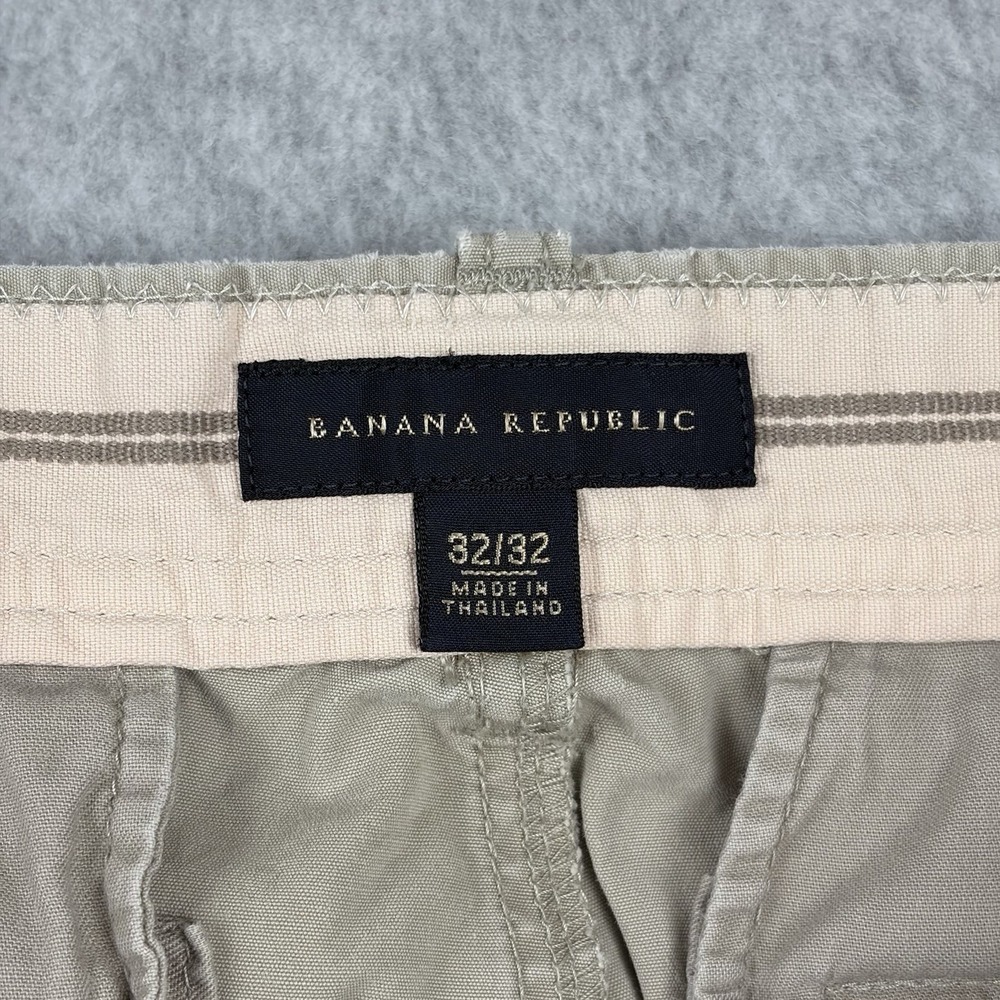 Vintage Banana Republic Pants Mens 32x32 Khaki Beige Baggy Distressed Grunge Y2K - Picture 5 of 16